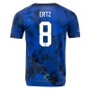 Officiële Voetbalshirt USA ERTZ 8 Uit WK 2022 - Heren